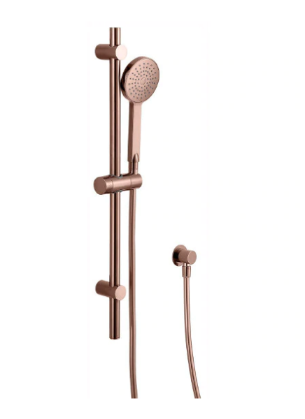 Cuter rail shower rose gold