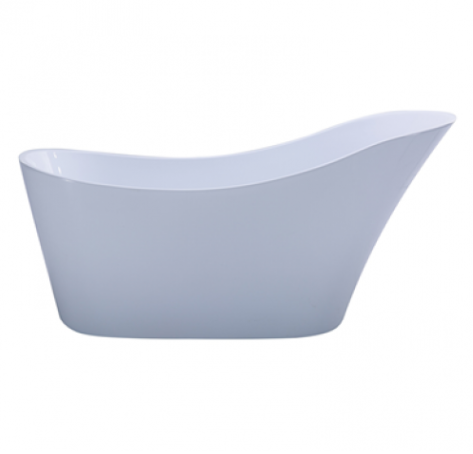 Milan solo 1500mm oval h/back f/standing bath