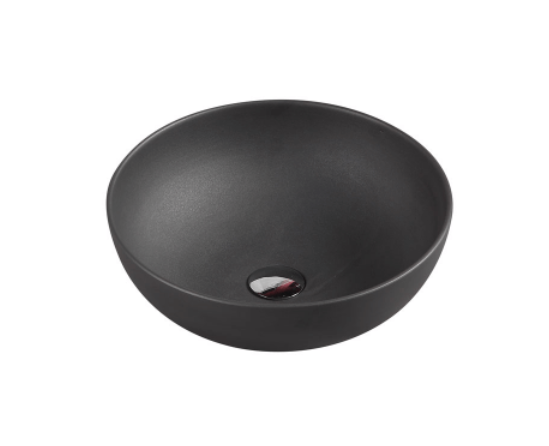 Asti basin rnd counter top 350x140mm PRL/BLK