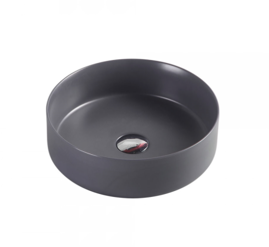 Sasso basin rnd counter top 355x120mm N/Grey