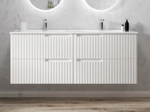NOOSA Wall hung vanity 1500x460x500 white